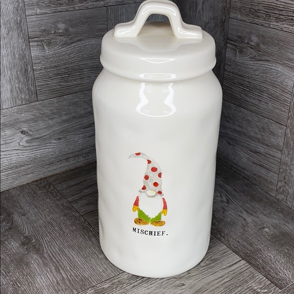 Rae Dunn Other - Rae Dunn 2019 MISCHIEF gnome canister NEW!